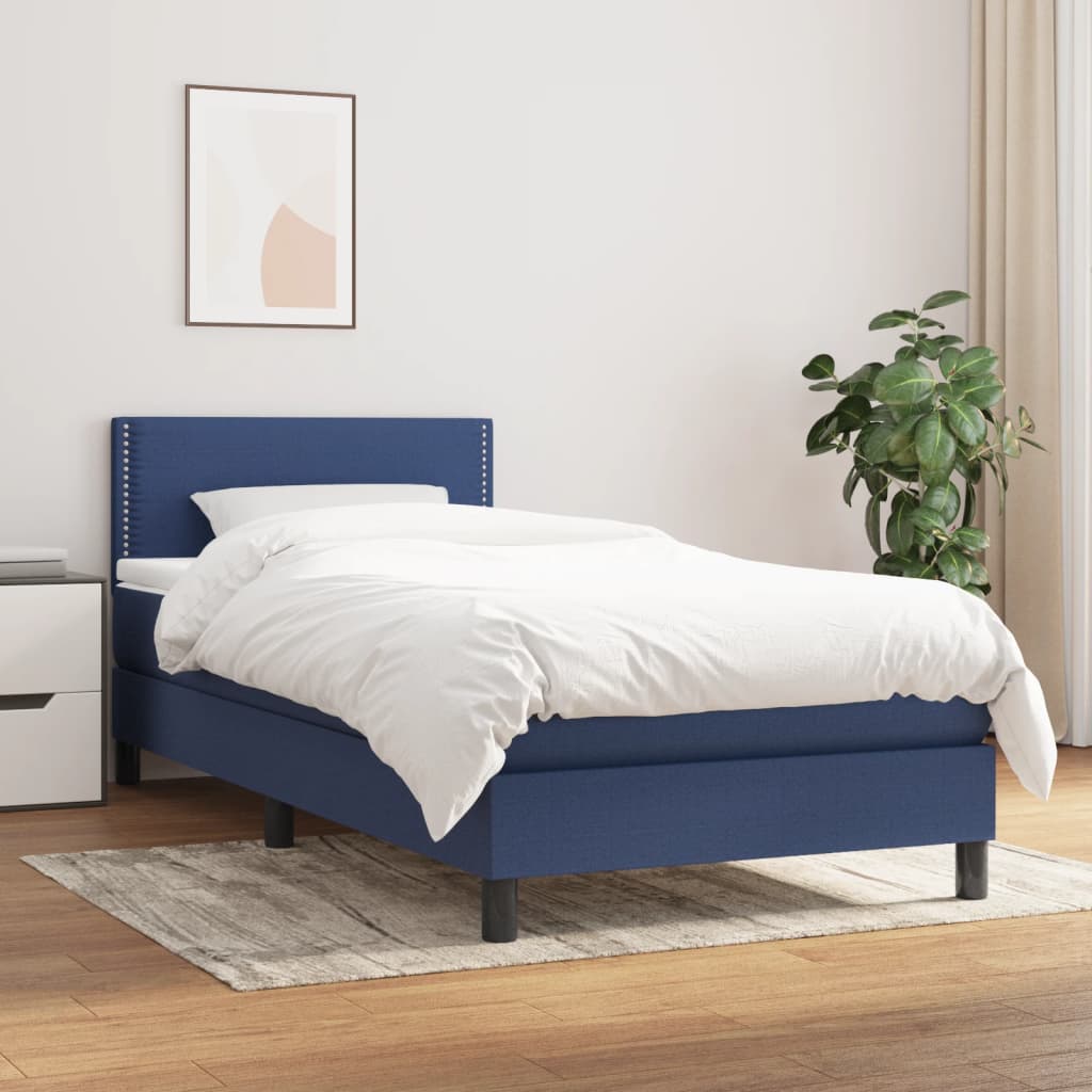  ΚΡΕΒΑΤΙ BOXSPRING ΜΕ ΣΤΡΩΜΑ ΜΠΛΕ 80X200 ΕΚ. ΥΦΑΣΜΑΤΙΝΟ V-3139935