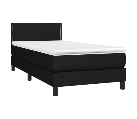 vidaXL &Kappa;&rho;&epsilon;&beta;ά&tau;&iota; Boxspring &mu;&epsilon; &Sigma;&tau;&rho;ώ&mu;&alpha; &Mu;&alpha;ύ&rho;&omicron; 100 x 200 &epsilon;&kappa;. &Upsilon;&phi;&alpha;&sigma;&mu;ά&tau;&iota;&nu;&omicron;
