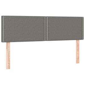 Box spring postel s matrací tmavě šedý 140 x 190 cm textil - obrázek 6