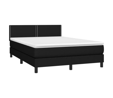 vidaXL &Kappa;&rho;&epsilon;&beta;ά&tau;&iota; Boxspring &mu;&epsilon; &Sigma;&tau;&rho;ώ&mu;&alpha; &Mu;&alpha;ύ&rho;&omicron; 140x200 &epsilon;&kappa;. &Upsilon;&phi;&alpha;&sigma;&mu;ά&tau;&iota;&nu;&omicron;