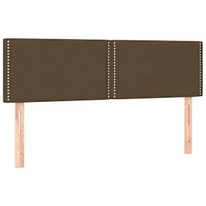 Box spring postel s matrací tmavě hnědá 140x200 cm textil - obrázek 6