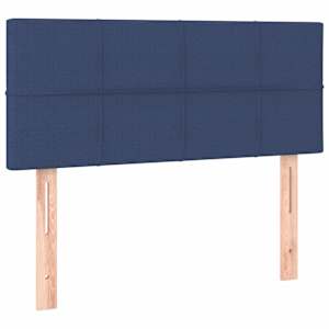 Box spring postel s matrací modrá 90x190 cm textil - obrázek 6