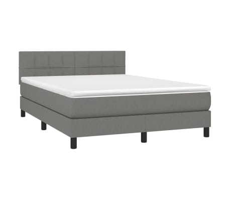 vidaXL &Kappa;&rho;&epsilon;&beta;ά&tau;&iota; Boxspring &mu;&epsilon; &Sigma;&tau;&rho;ώ&mu;&alpha; &Sigma;&kappa;&omicron;ύ&rho;&omicron; &Gamma;&kappa;&rho;&iota; 140x200 &epsilon;&kappa; &Upsilon;&phi;&alpha;&sigma;&mu;ά&tau;&iota;&nu;&omicron;
