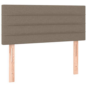 Box spring postelja z vzmetnico taupe 90x190 cm blago - slika 6