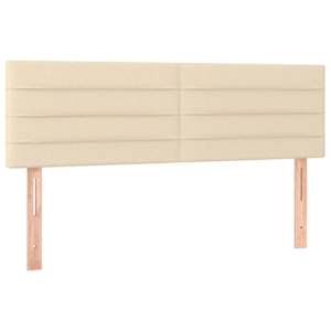 Box spring postel s matrací krémová 140x190 cm textil - obrázek 6