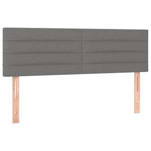 Box spring postel s matrací tmavě šedá 140x200 cm textil - obrázek 6