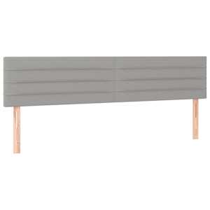 Box spring postel s matrací světle šedá 160 x 200 cm textil - obrázek 6