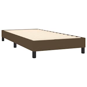 Box spring postel s matrací tmavě hnědá 90x190 cm textil - obrázek 4