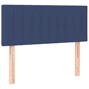 Box spring postel s matrací modrá 90x190 cm textil - obrázek 6