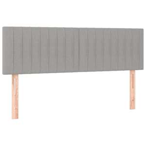 Box spring postel s matrací světle šedá 140 x 200 cm textil - obrázek 6