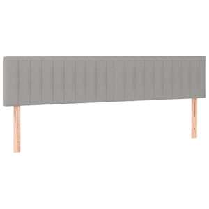 Box spring postel s matrací světle šedá 180 x 200 cm textil - obrázek 6