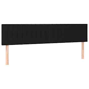 Box spring postel s matrací černá 200x200 cm textil - obrázek 6