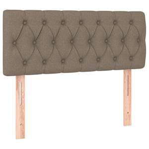 Box spring postel s matrací taupe 100 x 200 cm textil - obrázek 6
