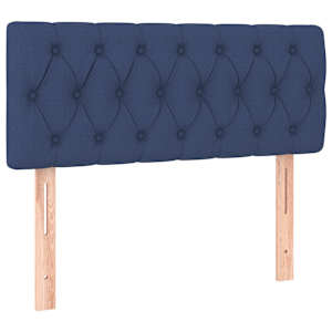 Box spring postel s matrací modrá 100 x 200 cm textil - obrázek 6