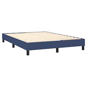 Box spring postel s matrací modrá 140x190 cm textil - obrázek 4