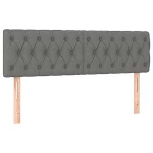 Box spring postelja z vzmetnico temno siva 160x200 cm blago - slika 6