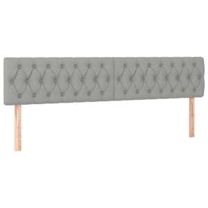 Box spring postel s matrací světle šedá 180 x 200 cm textil - obrázek 6