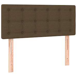 Box spring postel s matrací tmavě hnědá 100 x 200 cm textil - obrázek 6