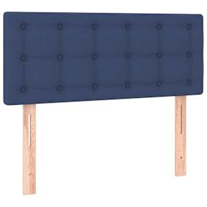 Box spring postel s matrací modrá 100 x 200 cm textil - obrázek 6