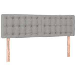 Box spring postel s matrací světle šedá 140 x 190 cm textil - obrázek 6
