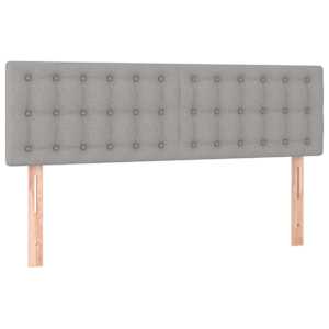 Box spring postel s matrací světle šedá 140 x 200 cm textil - obrázek 6