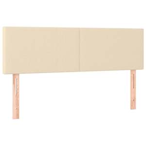 Box spring postel s matrací krémová 140x190 cm textil - obrázek 6
