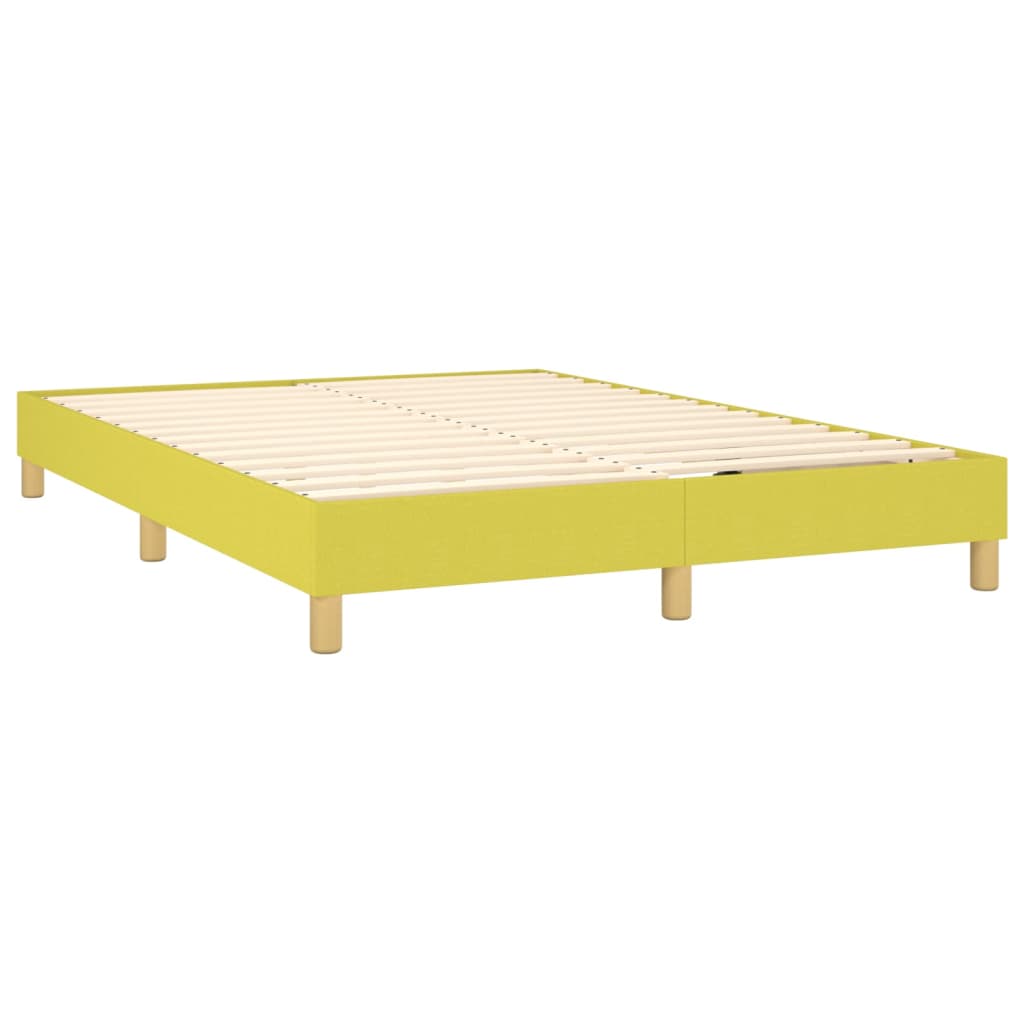 Box spring postel s matrací zelená 140x190 cm textil - obrázek 4