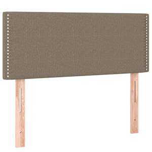 Box spring postelja z vzmetnico taupe 90x190 cm blago - slika 6