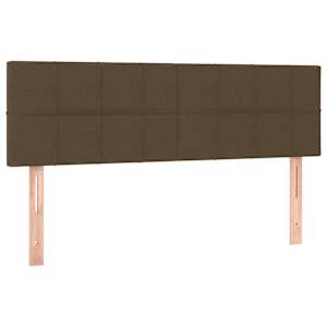 Box spring postel s matrací tmavě hnědá 140x190 cm textil - obrázek 6
