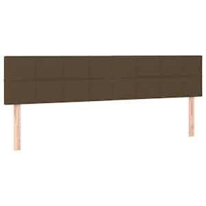 Box spring postel s matrací tmavě hnědá 160x200 cm textil - obrázek 6