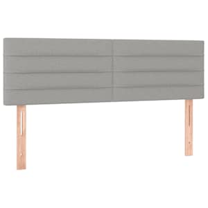 Box spring postel s matrací světle šedá 140 x 200 cm textil - obrázek 7