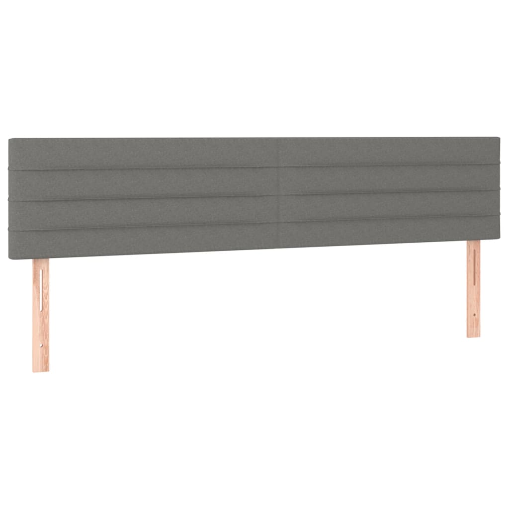 Box spring postel s matrací tmavě šedá 160x200 cm textil