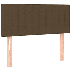 Box spring postel s matrací tmavě hnědá 100 x 200 cm textil - obrázek 6