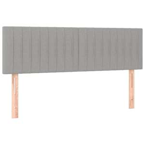 Box spring postel s matrací světle šedá 140 x 190 cm textil - obrázek 6