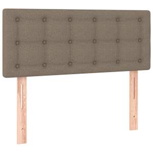 Box spring postelja z vzmetnico taupe 90x190 cm blago - slika 6