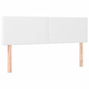 Box spring postel s matrací bílá 140 x 190 cm umělá kůže - obrázek 6