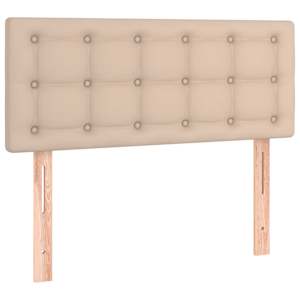 Box spring postel s matrací cappuccino 90x200 cm umělá kůže - obrázek 6