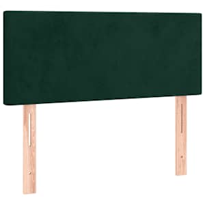 Box spring postel s matrací tmavě zelená 90x200 cm samet - obrázek 6