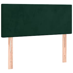 Box spring postel s matrací tmavě zelená 120 x 200 cm samet - obrázek 6