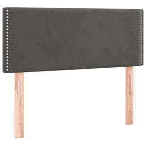 Box spring postel s matrací tmavě šedá 90x190 cm samet - obrázek 6