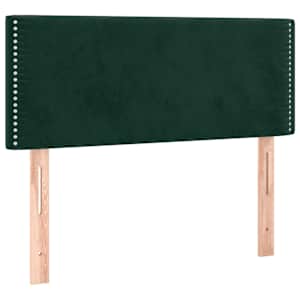 Box spring postel s matrací tmavě zelená 100x200 cm samet - obrázek 6