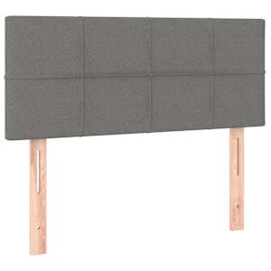 Box spring postel s matrací tmavě šedá 90x200 cm samet - obrázek 6