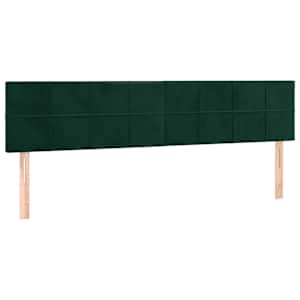 Box spring postel s matrací tmavě zelená 180x200 cm samet - obrázek 6