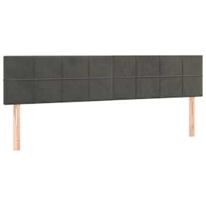Box spring postel s matrací tmavě šedá 200x200 cm samet - obrázek 6
