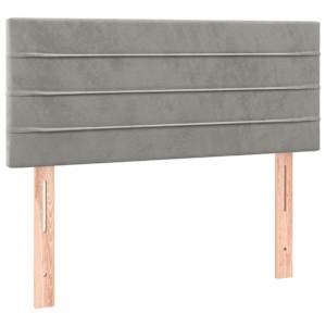 Box spring postel s matrací světle šedá 90x190 cm samet - obrázek 6