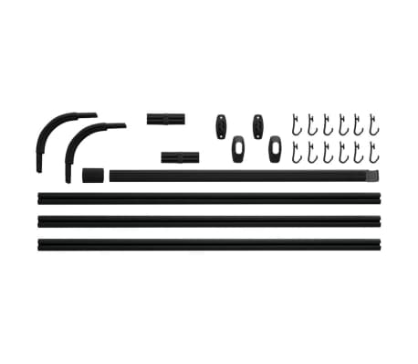 Sealskin Σιδηρόδρομος Κουρτίνας Μπάνιου Σετ Easy-Roll Μαύρος