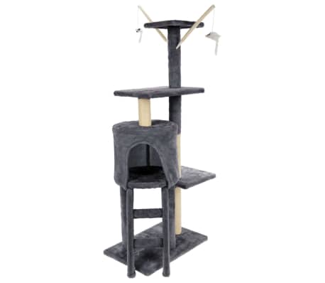 Pets Collection Cat Scratcher Tower 45x30x110 cm Grey