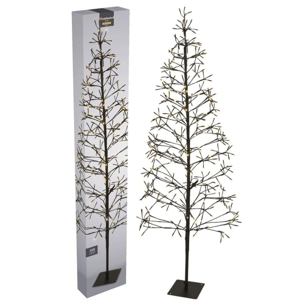 Ambiance juletræ med 160 lysdioder 120 cm