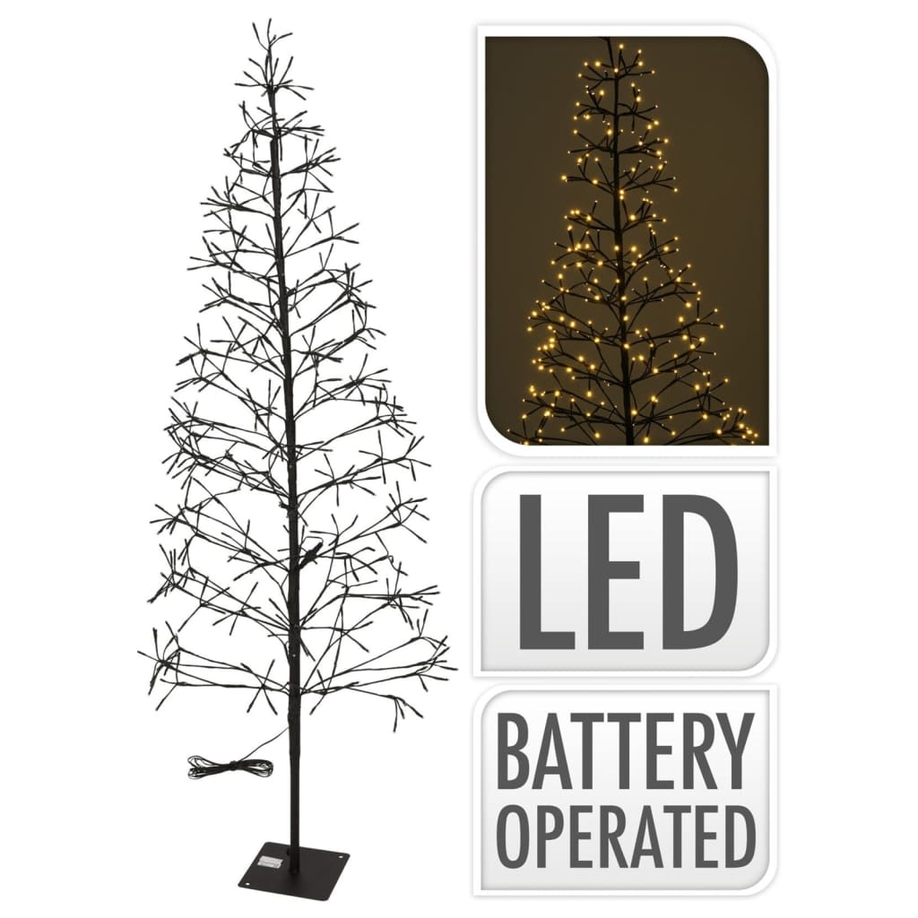 Kerstboom met verlichting 400 LED 180cm
