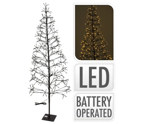 Ambiance Árvore de Natal com 400 luzes LED 180 cm